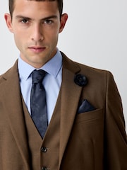 Navy Tie and Pocket Square Set - Image 1 of 3