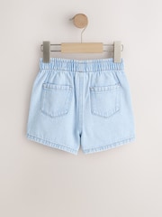 Mid Blue & Dark Blue Denim - پل آن شارٹس 2 پیک (3ماہ-10سال) - تصویر 7 از 9