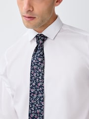 Navy Pattern Tie - Image 1 of 6