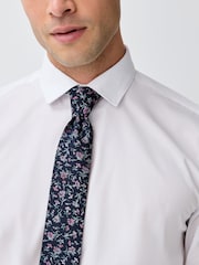 Navy Pattern Tie - Image 3 of 6