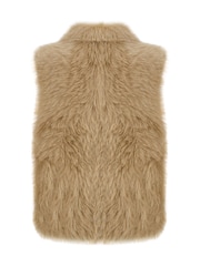 Urban Code Brown Reversible Furry Gilet - Image 2 of 4