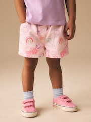 Pink Graffiti Print - Pullon Shorts (3mths-7yrs) - Imaginea 1 din 8
