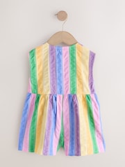 Rainbow Stripe Sleeveless Playsuit (3mths-7yrs) - Image 6 of 8