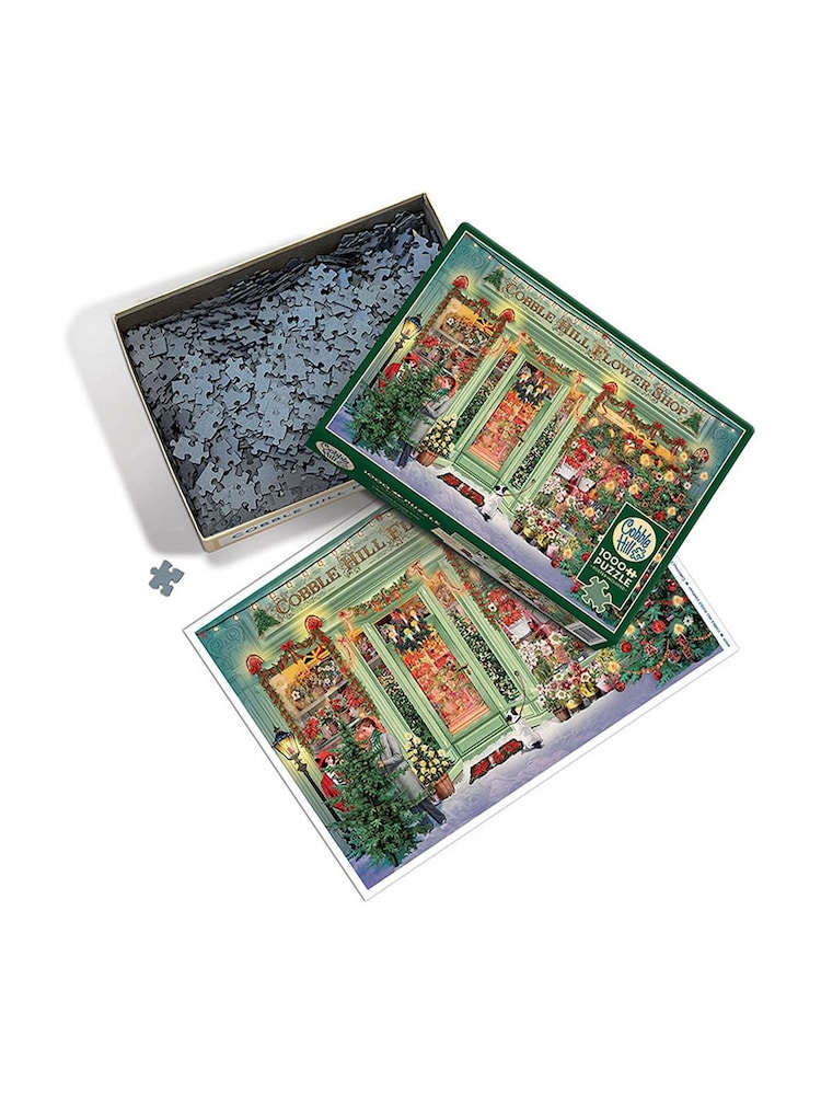 Cheatwell Games 1000 Piece Puzzle Christmas Flower Shop - Image 2 of 3 Cheatwell Games 1000 Piece Puzzle Christmas Flower Shop - Image 2 of 3