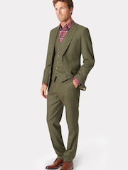 Brook Taverner Green Wool Check Suit Jacket - Image 2 of 4
