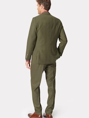Brook Taverner Green Wool Check Suit Jacket - Image 3 of 4