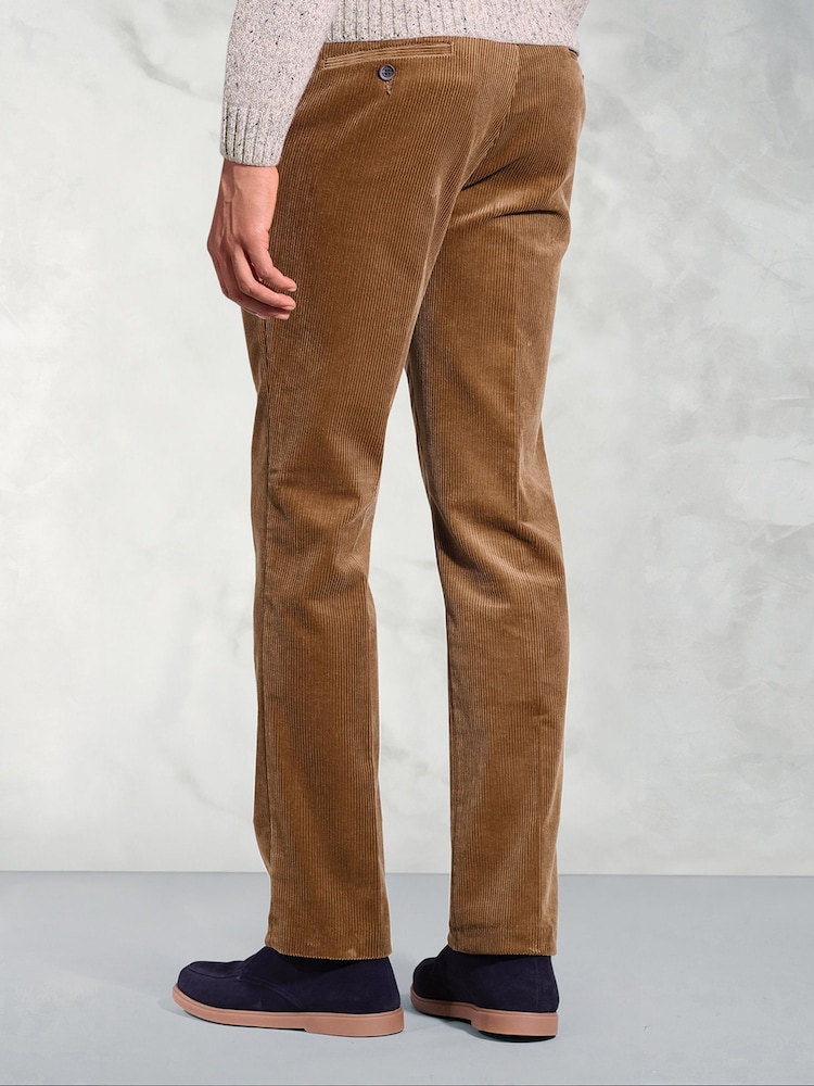 Brook Taverner Brown 8W Corduroy Trousers - Image 2 of 3