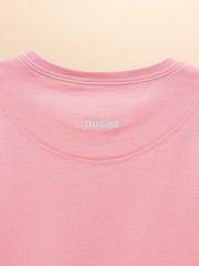 Joules Astra Pink Applique Cotton T-Shirt - Image 4 of 4