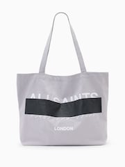 AllSaints Grey Redact Tote Bag - Image 1 of 7