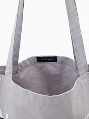 AllSaints Grey Redact Tote Bag - Image 3 of 7