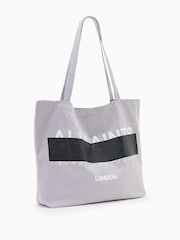 AllSaints Grey Redact Tote Bag - Image 5 of 7