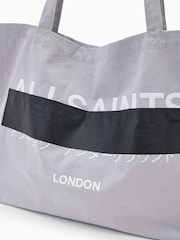 AllSaints Grey Redact Tote Bag - Image 6 of 7