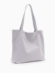 AllSaints Grey Redact Tote Bag - Image 7 of 7