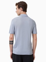 أزرق فاتح - قميص بولو ميرينو Mode من AllSaints​​​​​​​ - صورة 5 من 6
