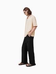 AllSaints Brown Bandol Short Sleeve Shirt - Image 4 of 9