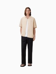 AllSaints Brown Bandol Short Sleeve Shirt - Image 7 of 9
