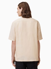 AllSaints Brown Bandol Short Sleeve Shirt - Image 8 of 9