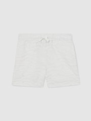Reiss White Marko 3-9 yrs SmileyWorld | Reiss Wave Texture Shorts - Image 2 of 4