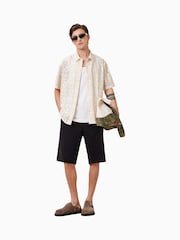 AllSaints White Netley Short Sleeve Shirt - Image 3 of 8