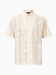 AllSaints White Netley Short Sleeve Shirt - Image 7 of 8