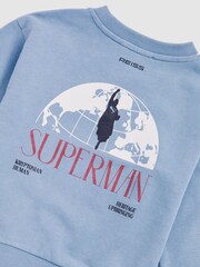 Reiss | Superman Logo Print Sweatshirt - Image 5 of 5