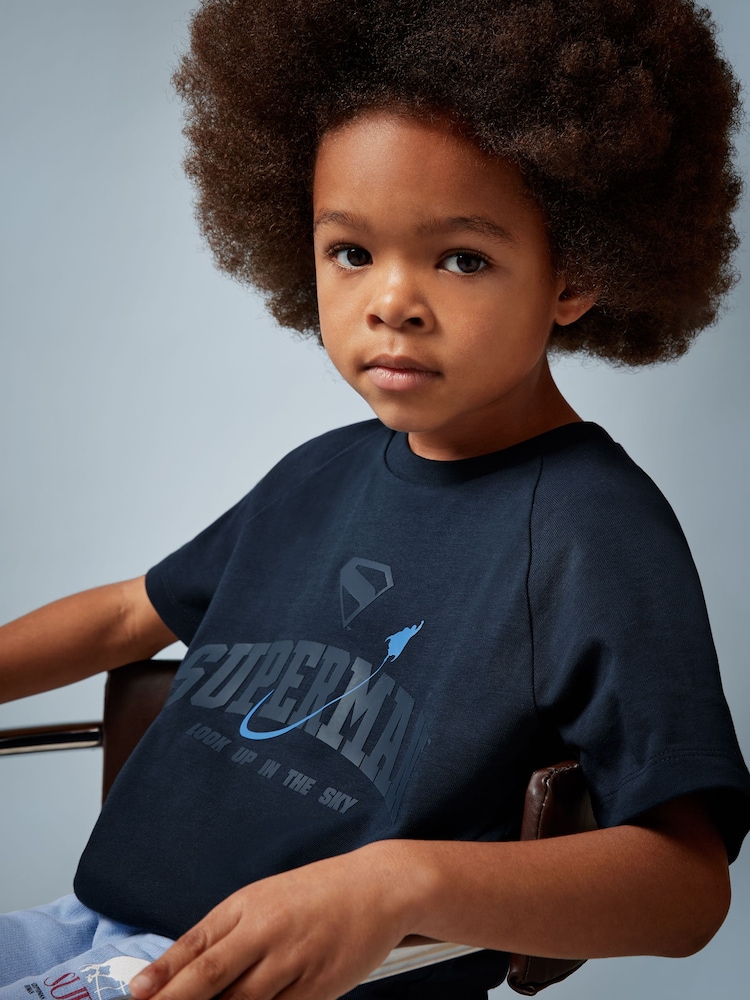 Reiss | Superman Raglan Logo T-Shirt - Image 2 of 4