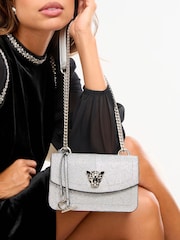 Lipsy Silver Small Chain Shoulder Bag - Image 1 of 2