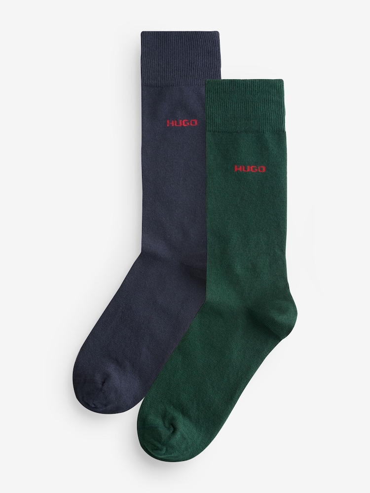 HUGO Green 2 Pack Socks - Image 1 of 3