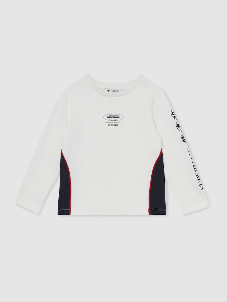 Reiss | Superman Cotton Logo T-Shirt - Image 1 of 5