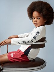 Reiss | Superman Cotton Logo T-Shirt - Image 3 of 5