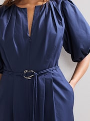 Phase Eight Blue Joni Belted Jumpsuit - Image 4 of 7