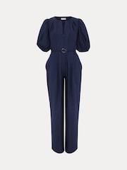 Phase Eight Blue Joni Belted Jumpsuit - Image 7 of 7
