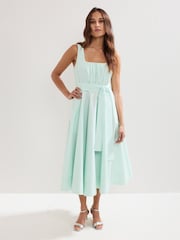 Phase Eight Green Melinda Midi Dress - Image 1 of 7
