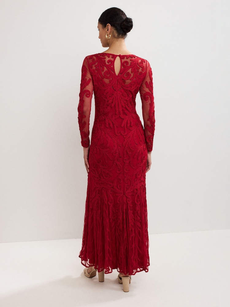 Phase Eight Red Phoenix Maxi Dress - Image 2 of 7