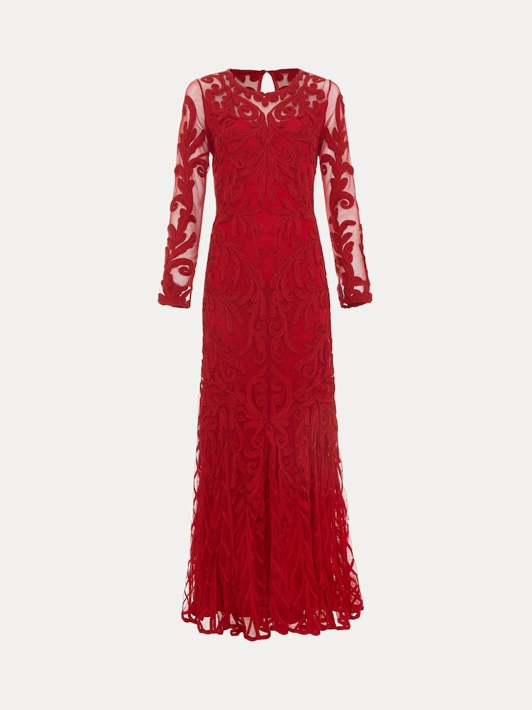 Phase Eight Red Phoenix Maxi Dress - Image 7 of 7