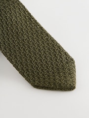Green Signature Italian Silk Textured Tie - Image 2 of 3