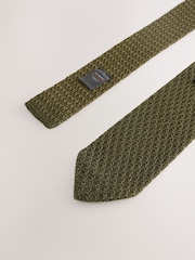 Green Signature Italian Silk Textured Tie - Image 3 of 3