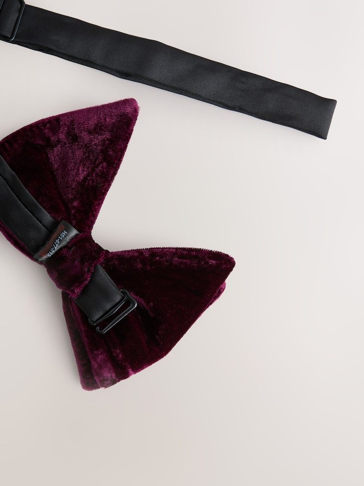 Burgundy Bow Tie - Image 6 of 6 Burgundy Bow Tie - Image 6 of 6
