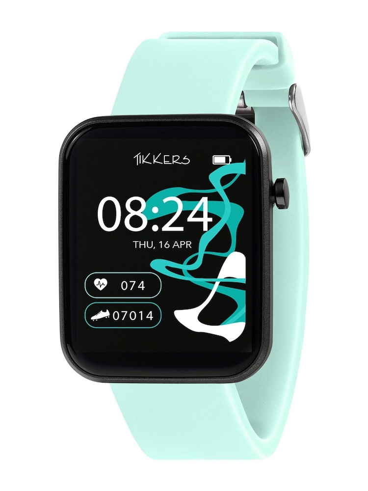 Tikkers Blue Smart Series 13 Silicone Strap Smart Watch - Image 1 of 6