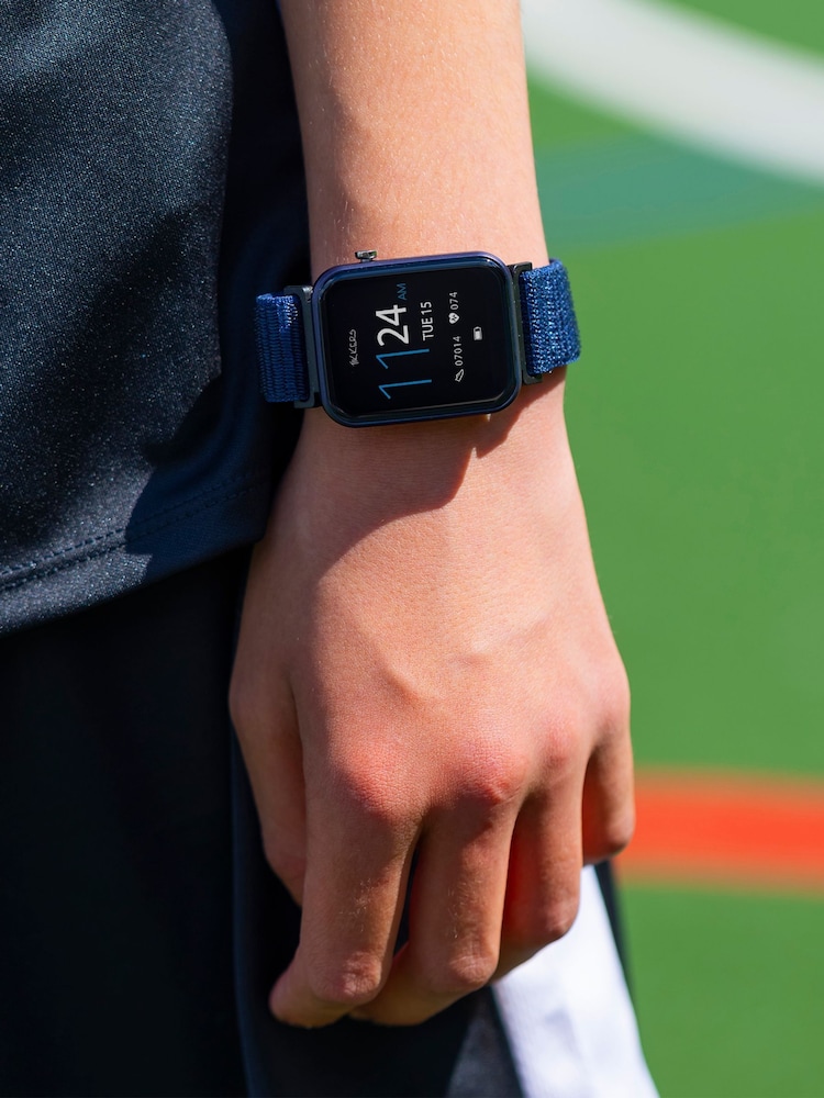 Tikkers Blue Smart Series 13 Riptape Strap Smart Watch - Image 2 of 6