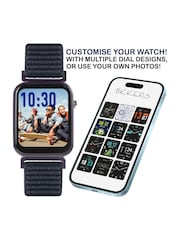 Tikkers Blue Smart Series 13 Riptape Strap Smart Watch - Image 3 of 6