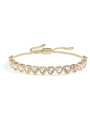 Radley 18ct Pale Gold Tone Heart Stone Set Bracelet - Image 2 of 5