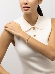 Radley 18ct Pale Gold Tone Heart Stone Set Bracelet - Image 4 of 5