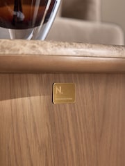 Natural N. Premium Aviano Oak Veneer Marble Sofa Side Table - Image 5 of 8