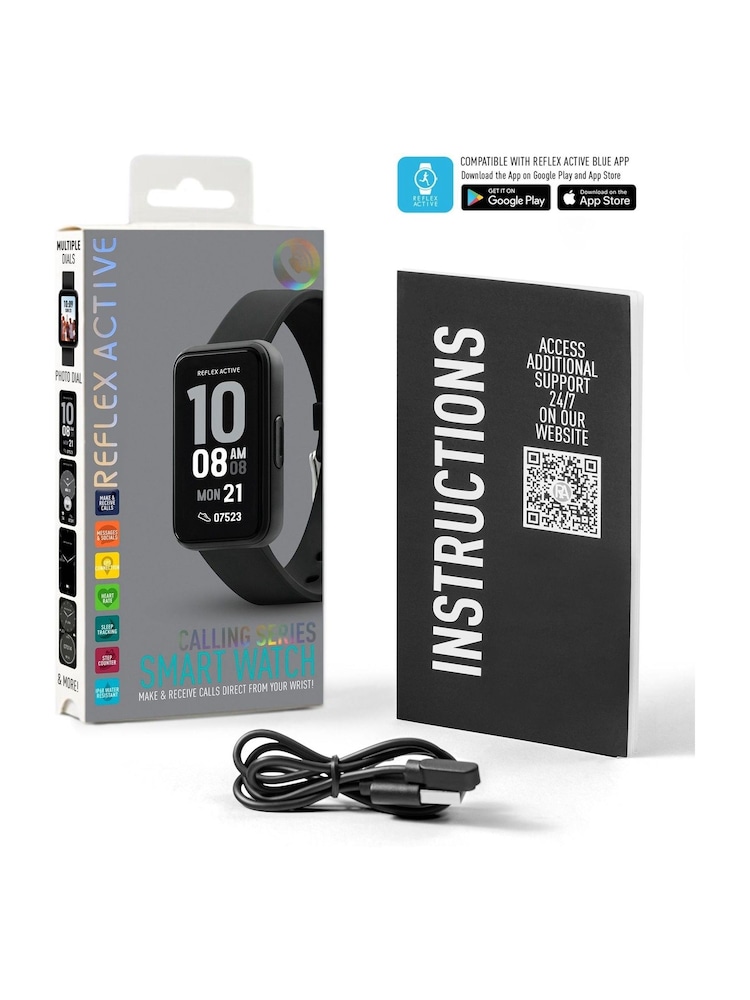 Reflex Active Series 49 Strap Smart Calling Black Watch - Image 5 of 5 Reflex Active Series 49 Strap Smart Calling Black Watch - Image 5 of 5