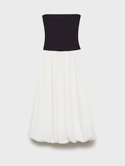 Mango Black 2 in 1 Contrast Maxi Dress - Image 1 of 2
