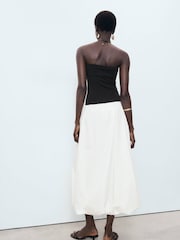 Mango Black 2 in 1 Contrast Maxi Dress - Image 3 of 5