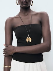 Mango Black 2 in 1 Contrast Maxi Dress - Image 4 of 5