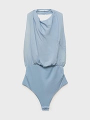 Mango Blue Sleeveless Halter Neck Body - Image 5 of 6