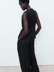 Mango Black Buttoned Waistcoat - Image 2 of 5